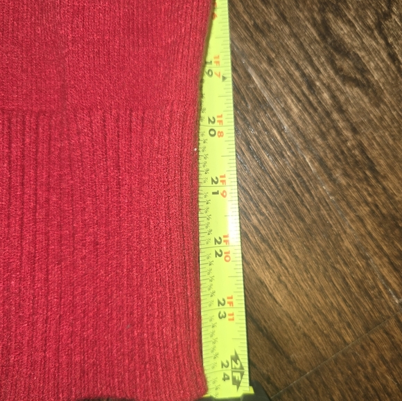 Inc International Concepts Designer Red Ribbon cowl neck - Picture 11 of 11